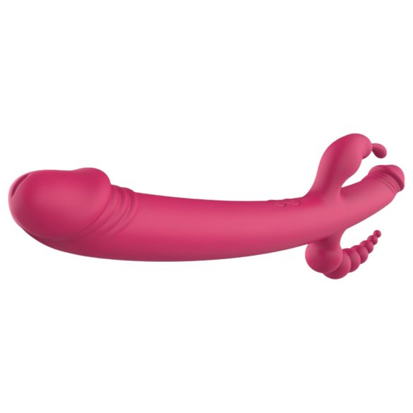 Dreamtoys Anywhere Pleasure Vibe - Rechargeable 4-Arm Vibrator (Pink)