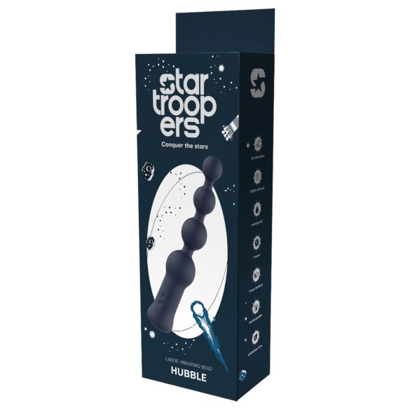 Startroopers Hubble - Rechargeable Beaded Anal Vibrator (Blue)