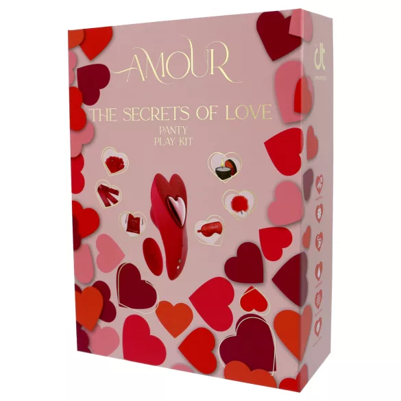 Dreamtoys Amour - knicker vibrator set (red)