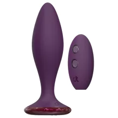 Glam - anal vibrator with remote control (purple)