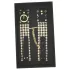Allure - Pearl Beaded Black Wrist Cuffs