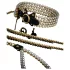 Allure - Beaded Collar with Leash (Black)