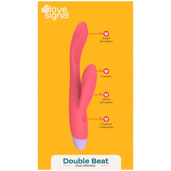 Dreamtoys Love Signal - Red G-Spot Vibrator with Clit Stimulator