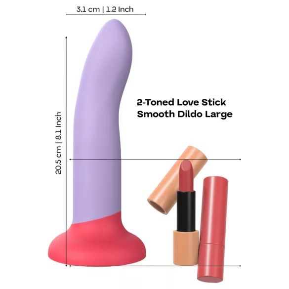 Dreamtoys Love Signal - two‑tone silicone dildo large (purple)