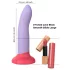 Dreamtoys Love Signal - two‑tone silicone dildo large (purple)