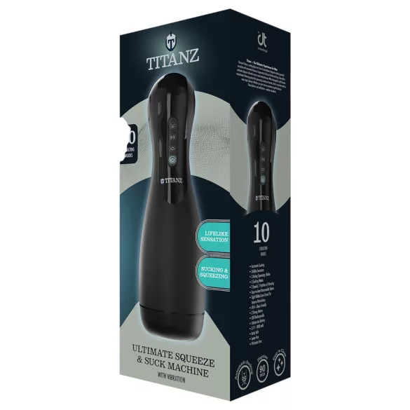 Titanz Ultimate Squeeze & Suck - automatic masturbator (black)