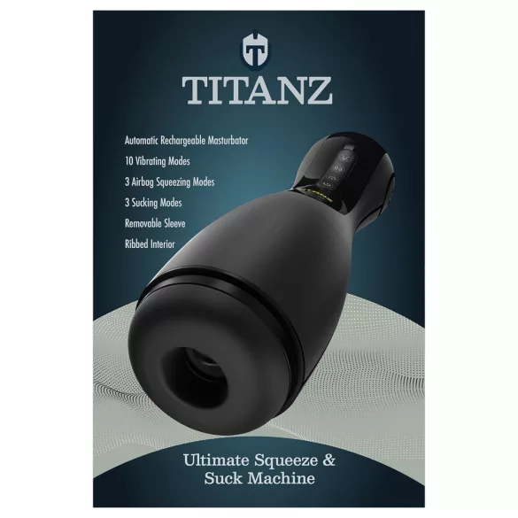 Titanz Ultimate Squeeze & Suck - automatic masturbator (black)