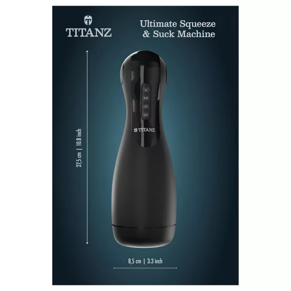 Titanz Ultimate Squeeze & Suck - automatic masturbator (black)