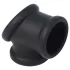 Kiotos - silicone penis and ball stretcher (black)