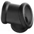 Kiotos - silicone penis and ball stretcher (black)