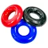 Kiotos Max-Stretch - stretchable penis ring set (black/red/blue)