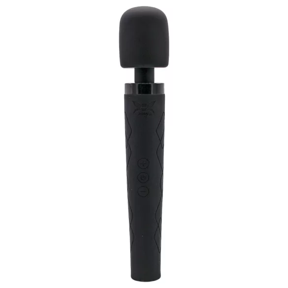 Pixey Deluxe Black Velvet - wand vibrator L (black)