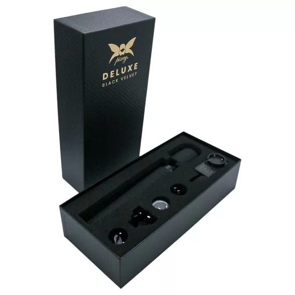Pixey Deluxe Black Velvet - wand vibrator L (black)