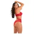 Zôf Ruby - cut-out lace bodysuit with adjustable straps (red)