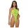 Zôf Sunny - high-leg lace bodysuit with a halterneck (yellow)