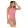 Zôf Cora - High-Leg Lace Bodysuit with Halterneck (Pink)