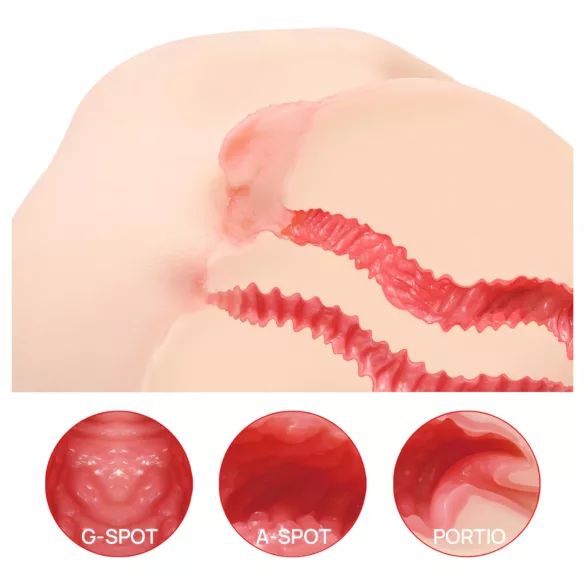 Kokos Vanilla 004 - Realistic Torso Masturbator (Natural)