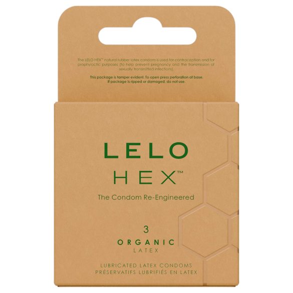 LELO Hex Organic - Performance Condoms (3-Pack)