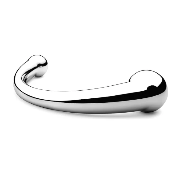 NJOY Pure Wand - anal hook dildo (silver)