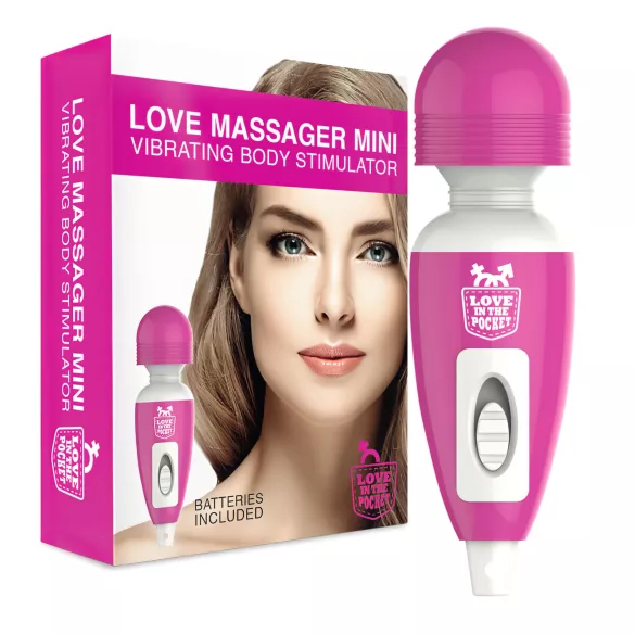 Love Wand - Mini Vibrating Massager (Pink)