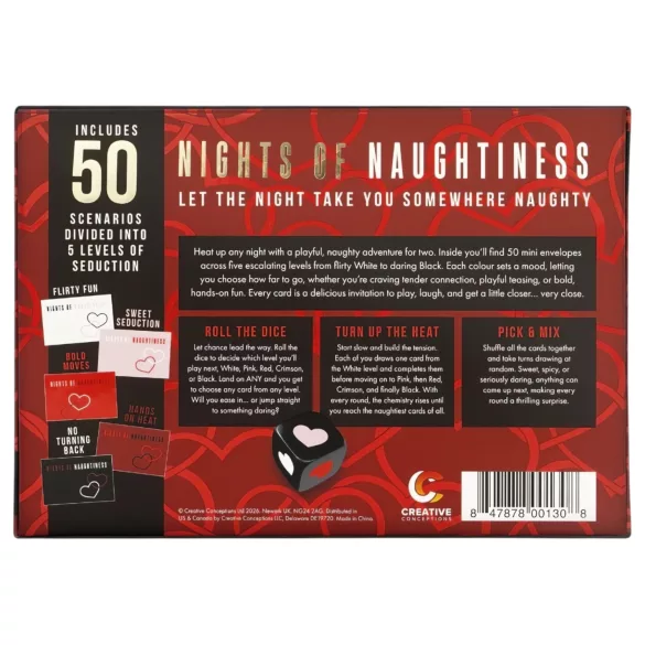 FIFTY NIGHTS OF NAUGHTINESS - Adult Party Game (English Version)