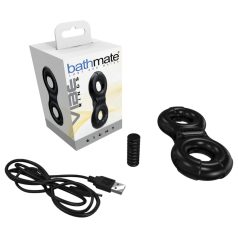   Bathmate Vibe Ring Eight - Rechargeable Vibrating Penis Ring (Black)