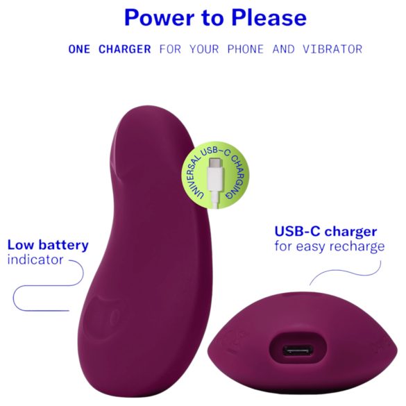 Dame Pom - rechargeable clitoral vibrator (purple)
