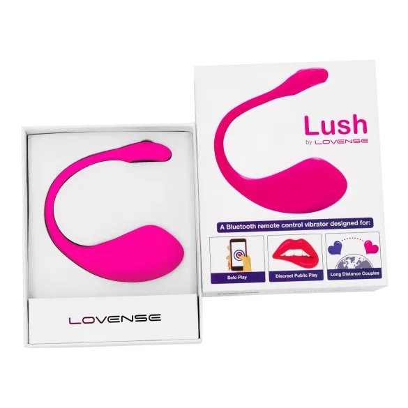 Lovense Lush 2 - wearable app-controlled vibrating egg (pink)
