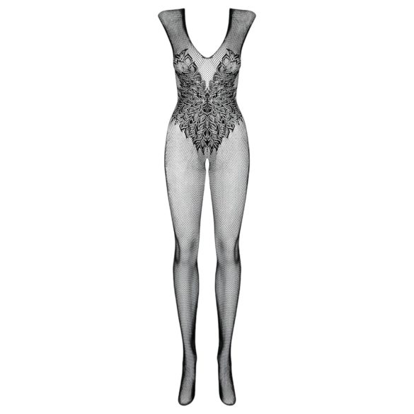 Obsessive N112 - Angel Wing Fishnet Bodysuit - Black (S-L)