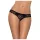 Obsessive Miamor - Sparkling Open Lace Thong for Women (Black)