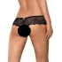 Obsessive Merossa - Sparkling Open Women's Thong - Black