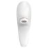 Satisfyer Pro 4 Couples - Rechargeable Airwave Partner Vibrator (White)