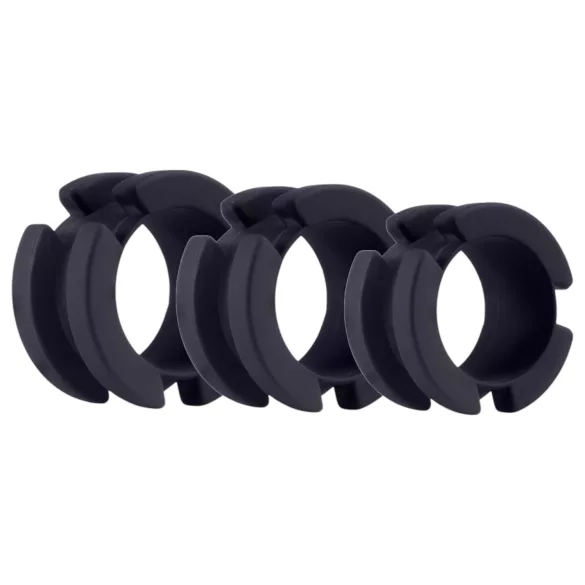 LOCK A WILLY - Silicone Chastity Cage with Lock (Black)