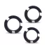 LOCK A WILLY - Silicone Chastity Cage with Lock (Black)