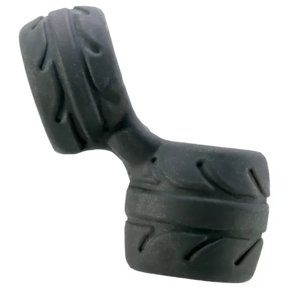 SilaSkin Cock Ring & Ball Stretcher (Black)