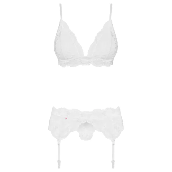 Obsessive 810-SEG-2 - Lace Lingerie Set (White)
