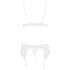 Obsessive 810-SEG-2 - Lace Lingerie Set (White) - L/XL