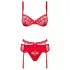 Obsessive Heartina - Red Lingerie Set