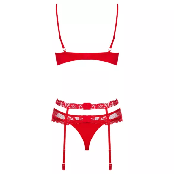 Obsessive Heartina - Red Lingerie Set