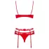 Obsessive Heartina - Red Lingerie Set
