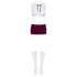 Obsessive Student - Schoolgirl Costume Set (5 Pieces)