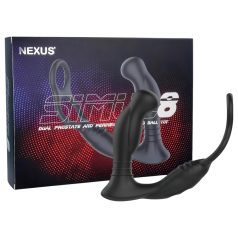 Nexus Simul8 - Vibrating Ring & Anal Dildo Combo (Black)