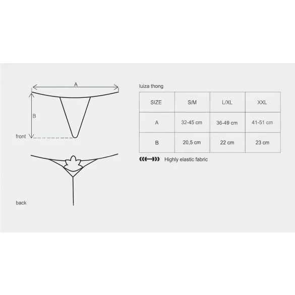 Obsessive Luiza - Tulip Thong (White)