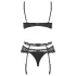 Obsessive Heartina - Black Lingerie Set