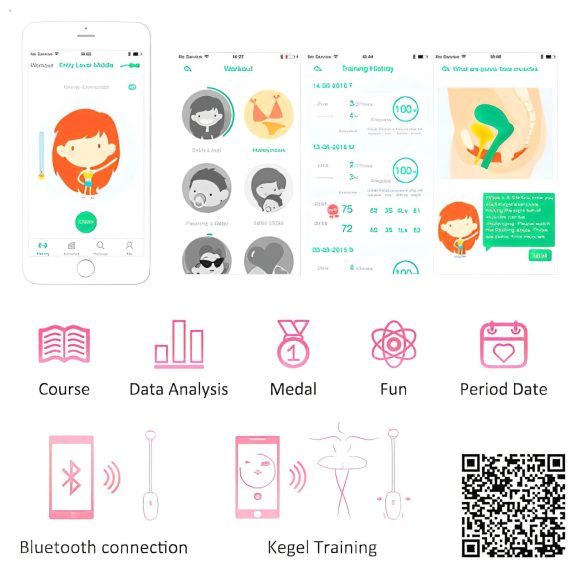 Magic Motion Kegel Coach - Vibrating Kegel Balls (Pink)