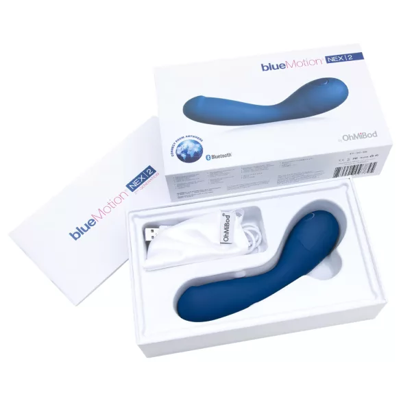 OhMiBod Bluemotion Nex 2 - Smart Rechargeable G-Spot Vibrator (Blue)