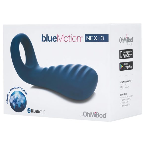 OHMIBOD Bluemotion Nex 3 - Smart Vibrating Ring (Blue)