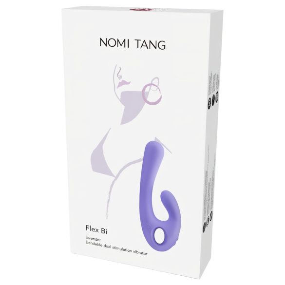 Nomi Tang Flex Bi - Rechargeable Vibrator with Clitoral Arm (Purple)