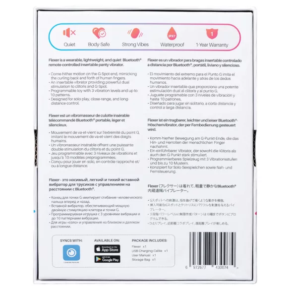 LOVENSE Flexer Panty - rechargeable 2‑in‑1 vibrator (pink)