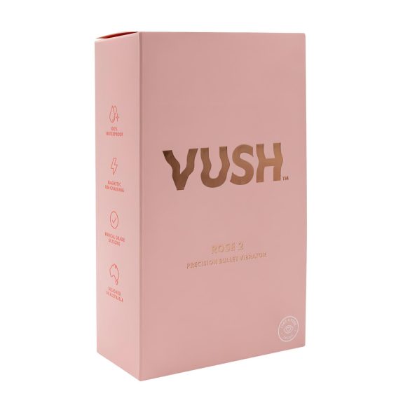 Vush The Rose 2 - Waterproof Rechargeable Massager Vibrator (Pink)